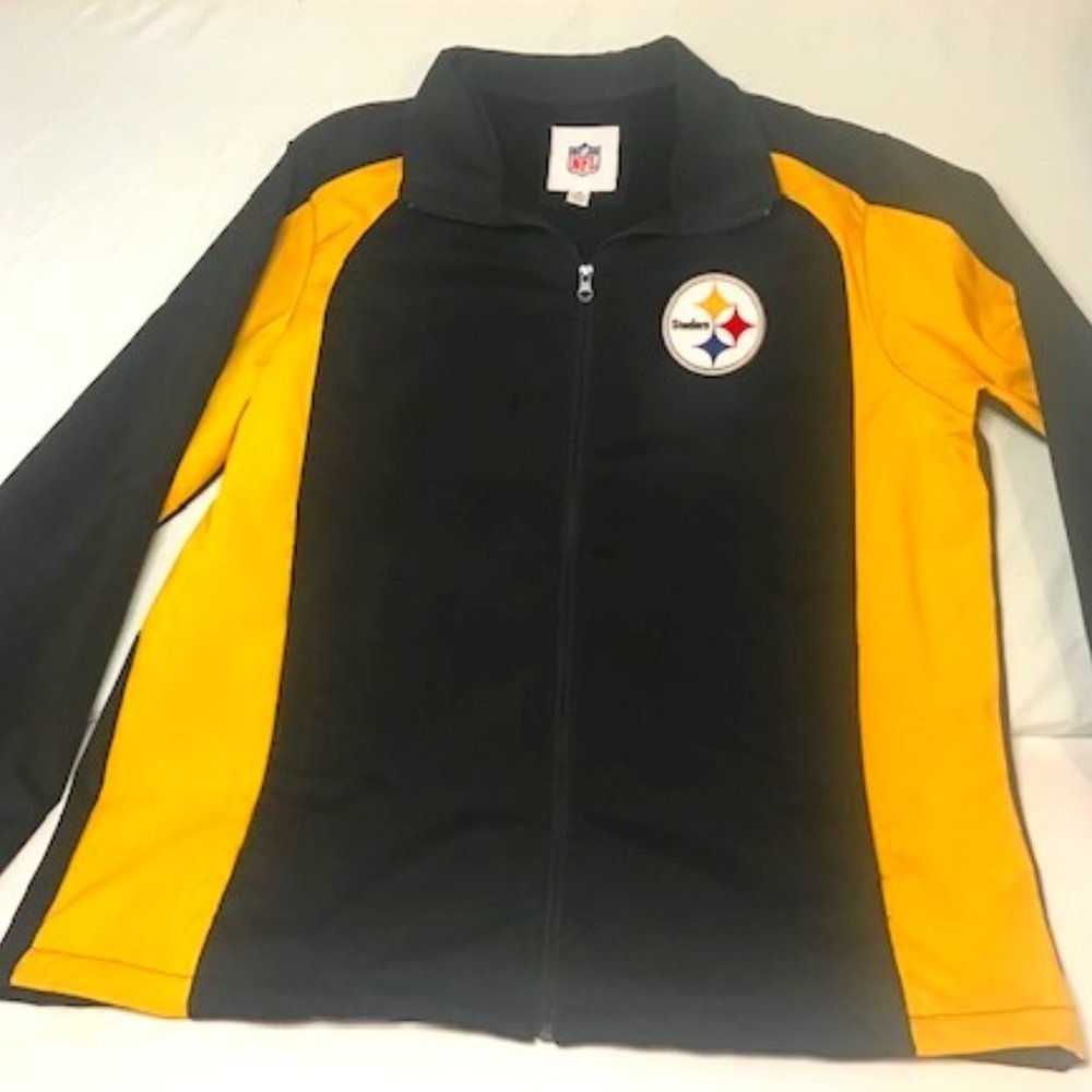 Classic Pittsburgh Steelers Zip Up Fleece NFL Jacket - Medium